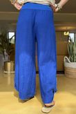 Pure Linen Jensen Hook Up Palazzo Mediterranean Blue